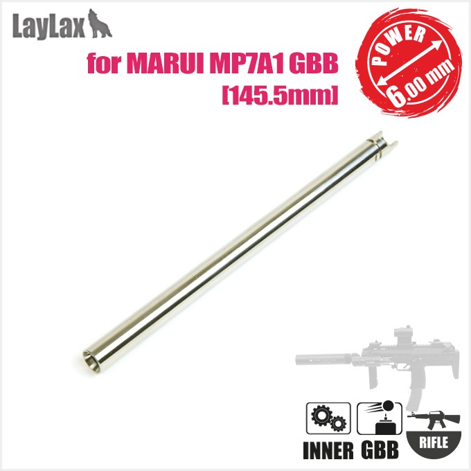 LAYLAX MP7A1 GBB Inner Barrel 145.5mm(Inner φ6.00mm) for MARUI