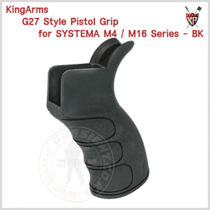 KING ARMS G27 Style Pistol Grip for SYSTEMA M4 / M16 Series - BK