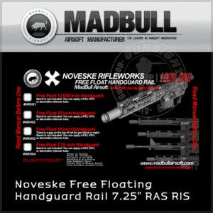 MADBULL Noveske Free Float Handguard Rail RAS - 7.25&quot;