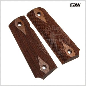 CAW Wood Grip for COLT/MEU ( Diamond Checker )
