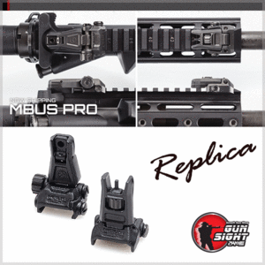[레플리카] Magpul MBUS Pro Back-Up Sight Front &amp; Rear Set [BK]