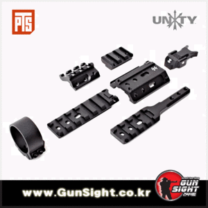 PTS Unity Tactical - FUSION Mounting System ( Black/ Dark Earth)